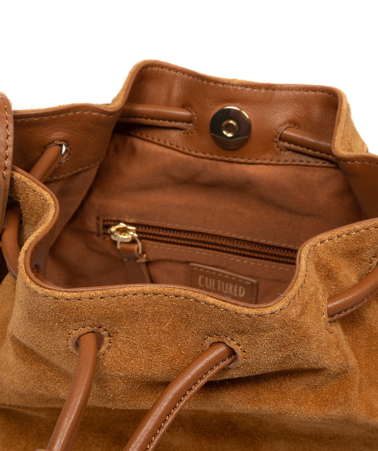 Emerson bag interior fully lined compartment and zip pocket