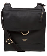 Cultured London Eco Collection Bags: 'Covent' Black Leather Cross Body Bag