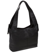 Cultured London Eco Collection Bags: 'Boston' Black Leather Shoulder Bag