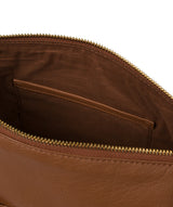 Cultured London Eco Collection Bags: 'Gants' Dark Tan Leather Cross Body Bag