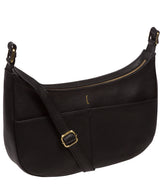 Cultured London Soho Collection Bags: 'Carli' Black Leather Cross Body Bag