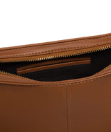 Cultured London Soho Collection Bags: 'Carli' Tan Leather Cross Body Bag