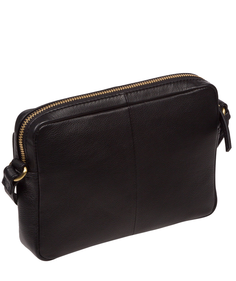 Cultured London Soho Collection Bags: 'Jodie' Black Leather Cross Body Bag
