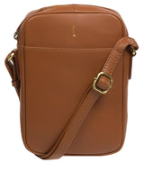 Cultured London Soho Collection Bags: 'Olivia' Tan Leather Cross Body