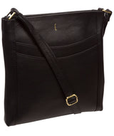 Cultured London Soho Collection Bags: 'Lalisa' Black Leather Cross Body Bag