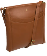 Cultured London Soho Collection Bags: 'Lalisa' Tan Leather Cross Body Bag