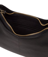 Cultured London Soho Collection Bags: 'Emelia' Black Leather Cross Body Bag