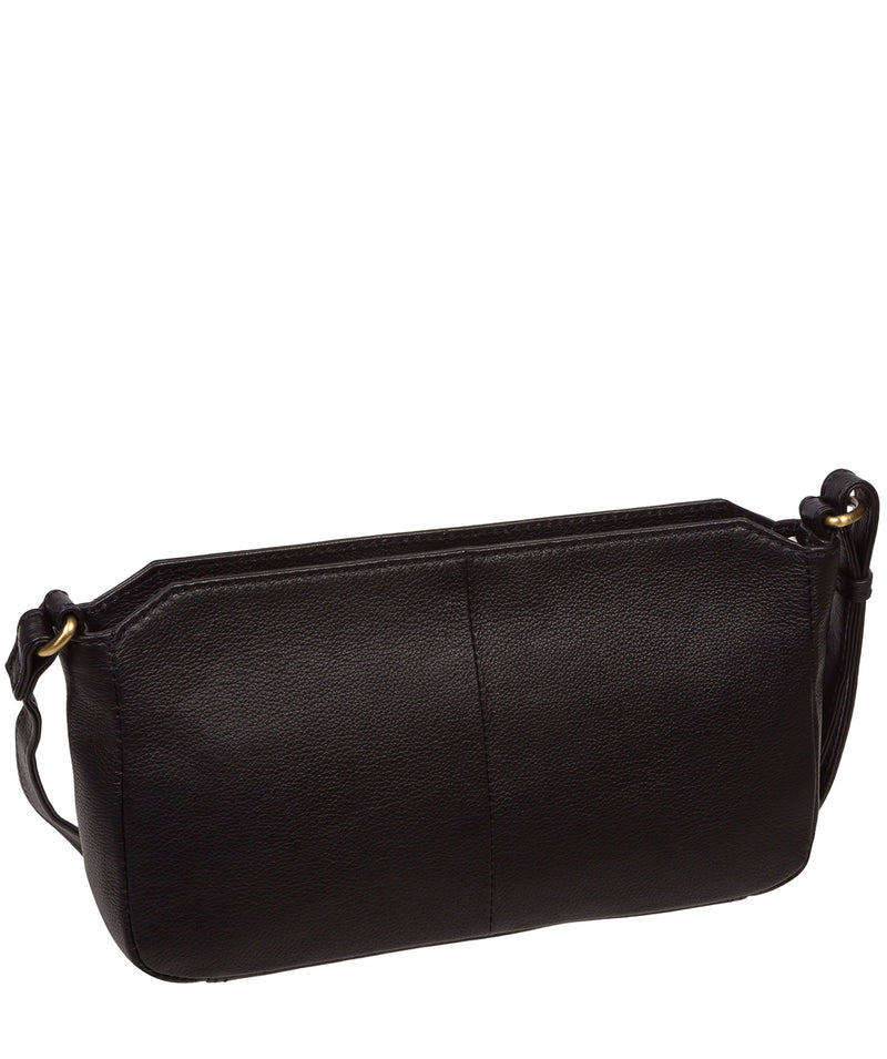 Pure Luxuries London #product-type#: 'Christina' Black Leather Cross Body Bag