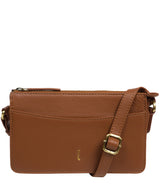 Cultured London Soho Collection Bags: 'Lily' Tan Leather Cross Body Bag