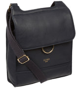 Cultured London Eco Collection Bags: 'Covent' Dark Navy Leather Cross Body Bag