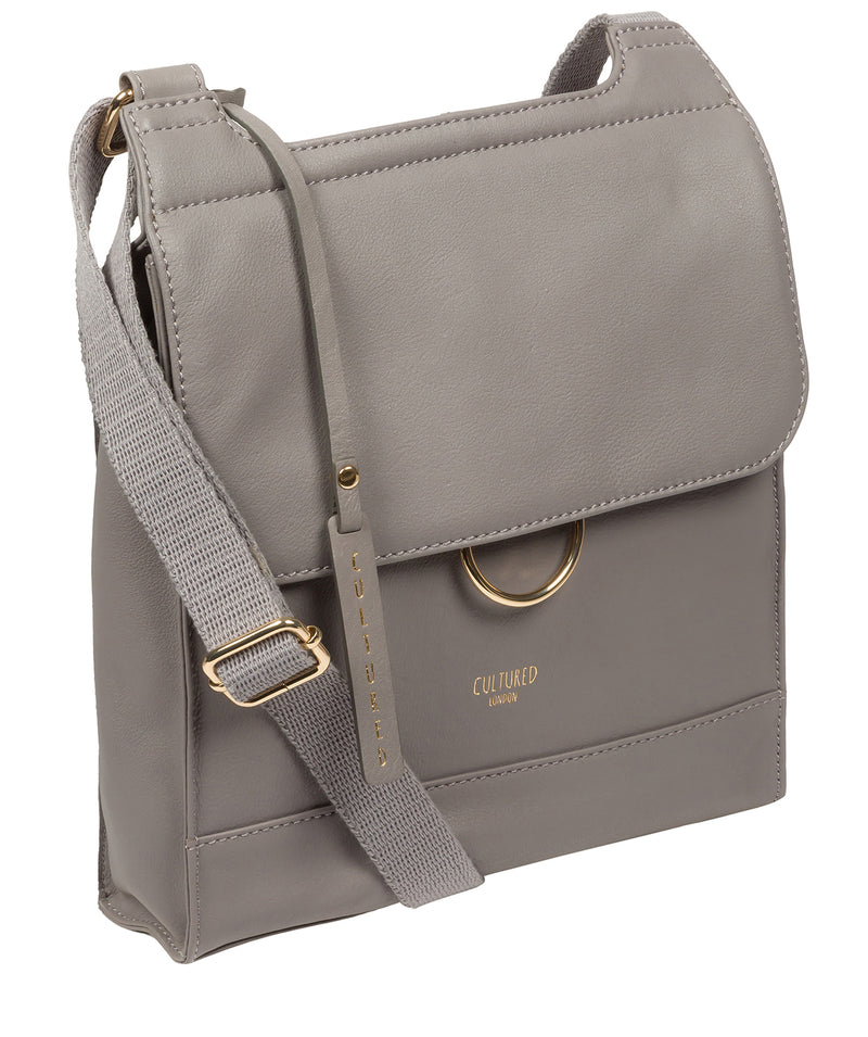 Cultured London Eco Collection Bags: 'Covent' Dove Leather Cross Body Bag