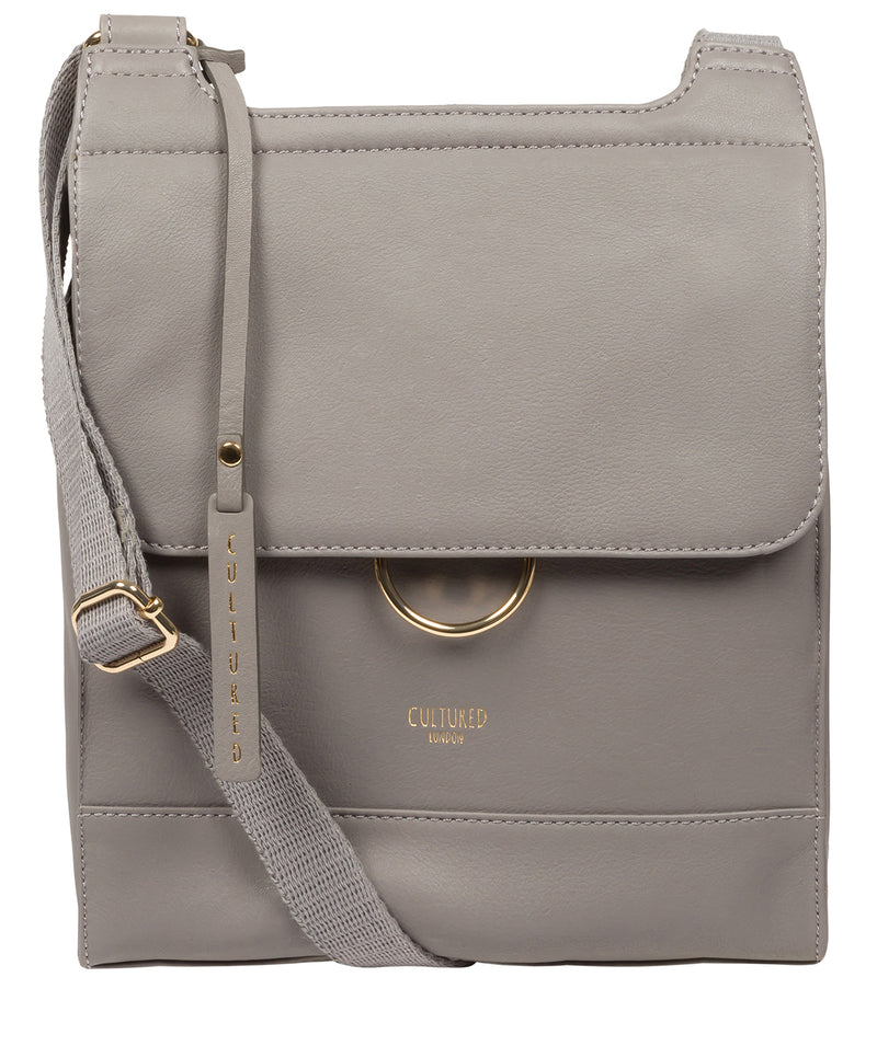 Cultured London Eco Collection Bags: 'Covent' Dove Leather Cross Body Bag