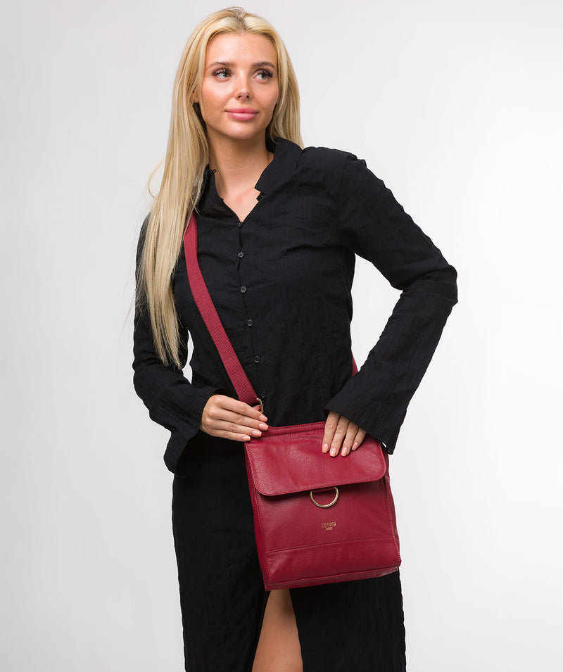 Cultured London Eco Collection Bags: 'Covent' Scarlett Leather Cross Body Bag