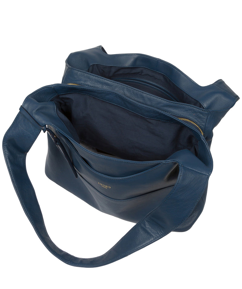 Cultured London Eco Collection Bags: 'Boston' Denim Leather Shoulder Bag