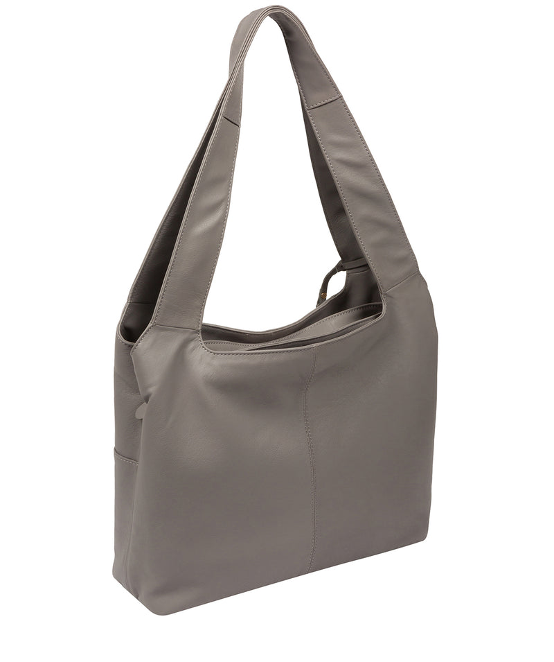 Cultured London Eco Collection Bags: 'Boston' Dove Leather Shoulder Bag