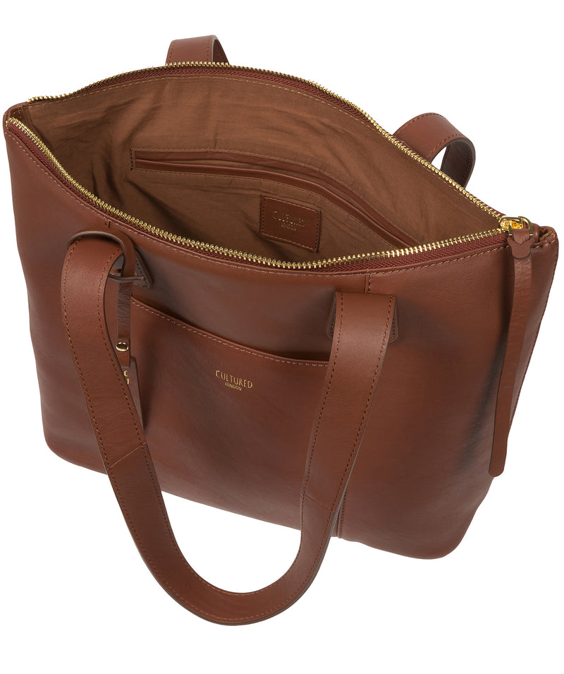 Cultured London Eco Collection Bags: Copy of 'Kensal' Scarlett Leather Handbag