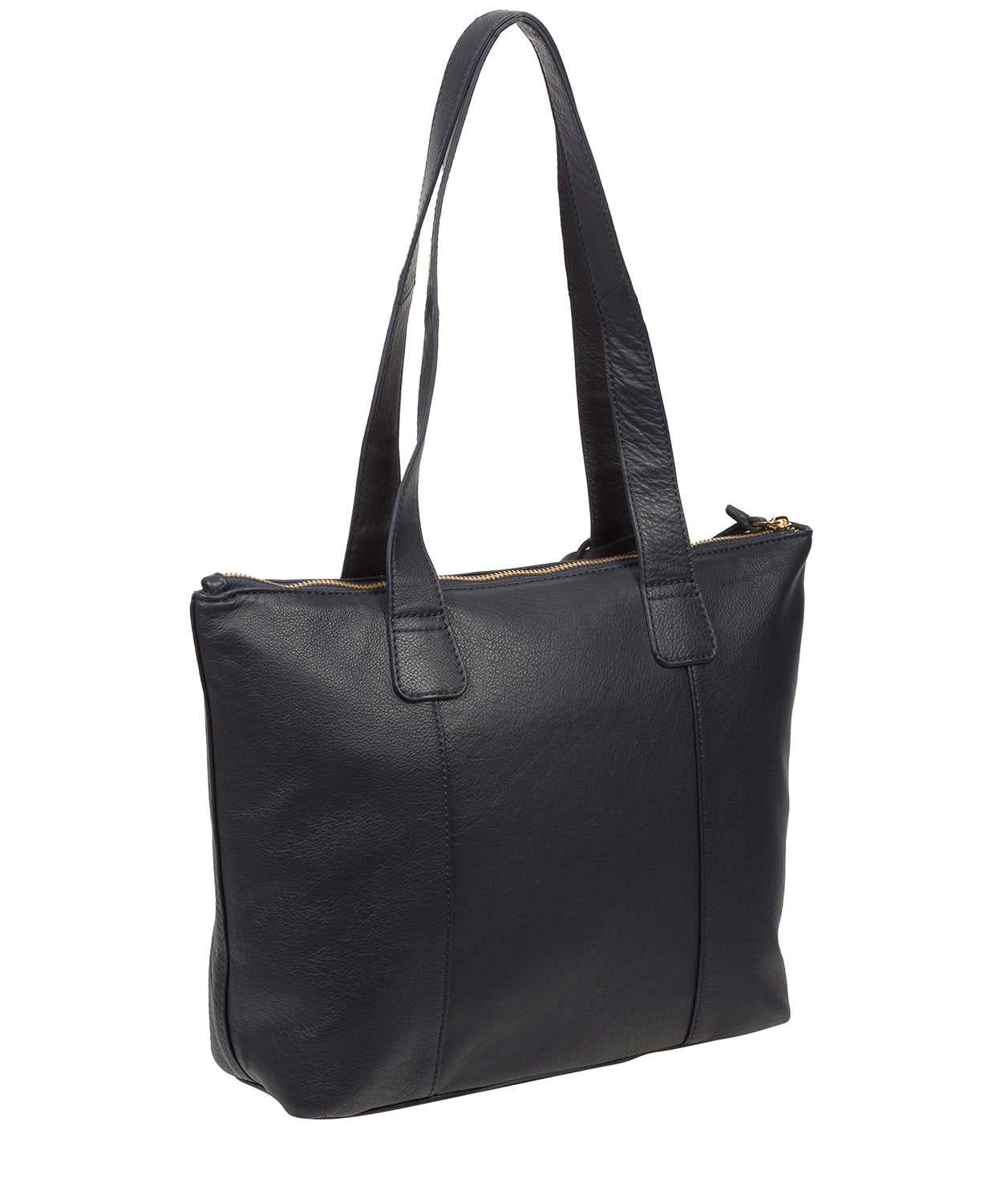 Dark Navy Leather Handbag 'Kensal' by Cultured London – Pure Luxuries ...