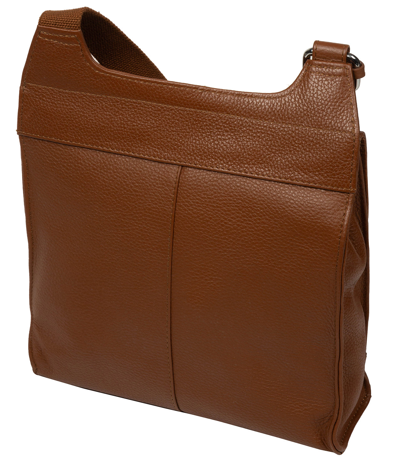 'Leigh' Rich Tan Leather Cross Body Bag