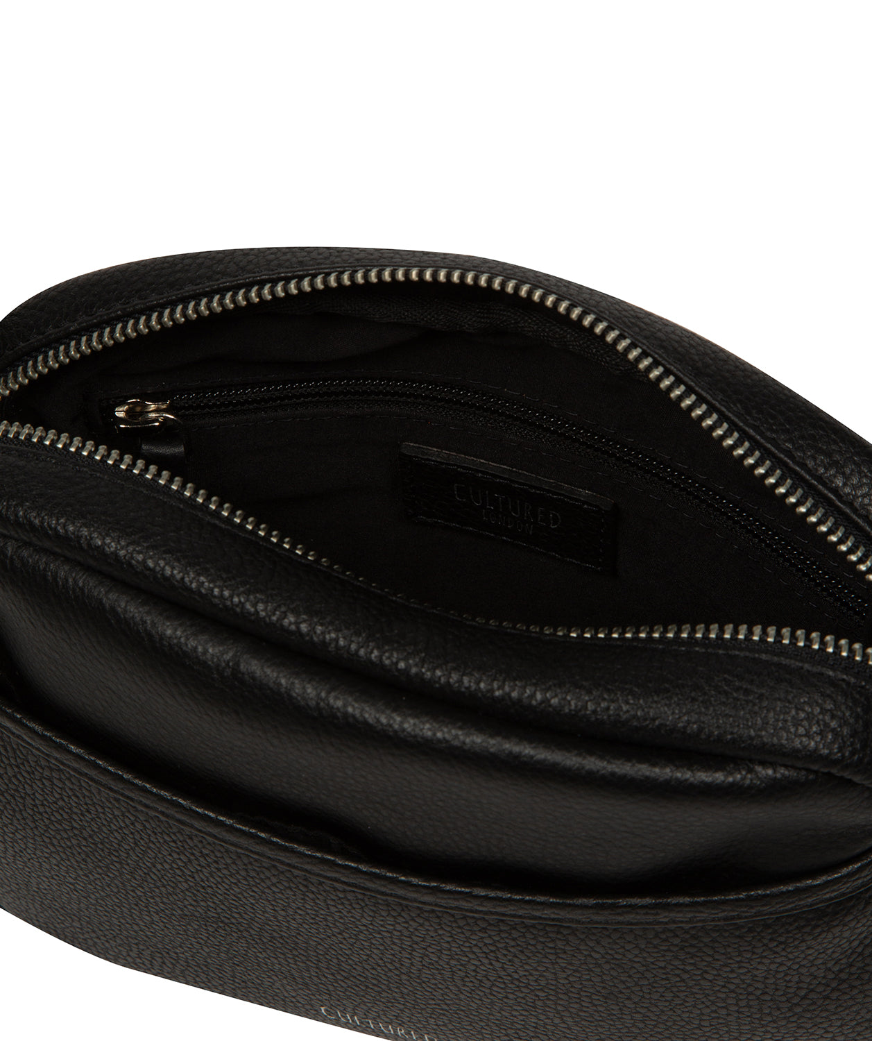 'Ariella' Black Leather Cross Body Bag