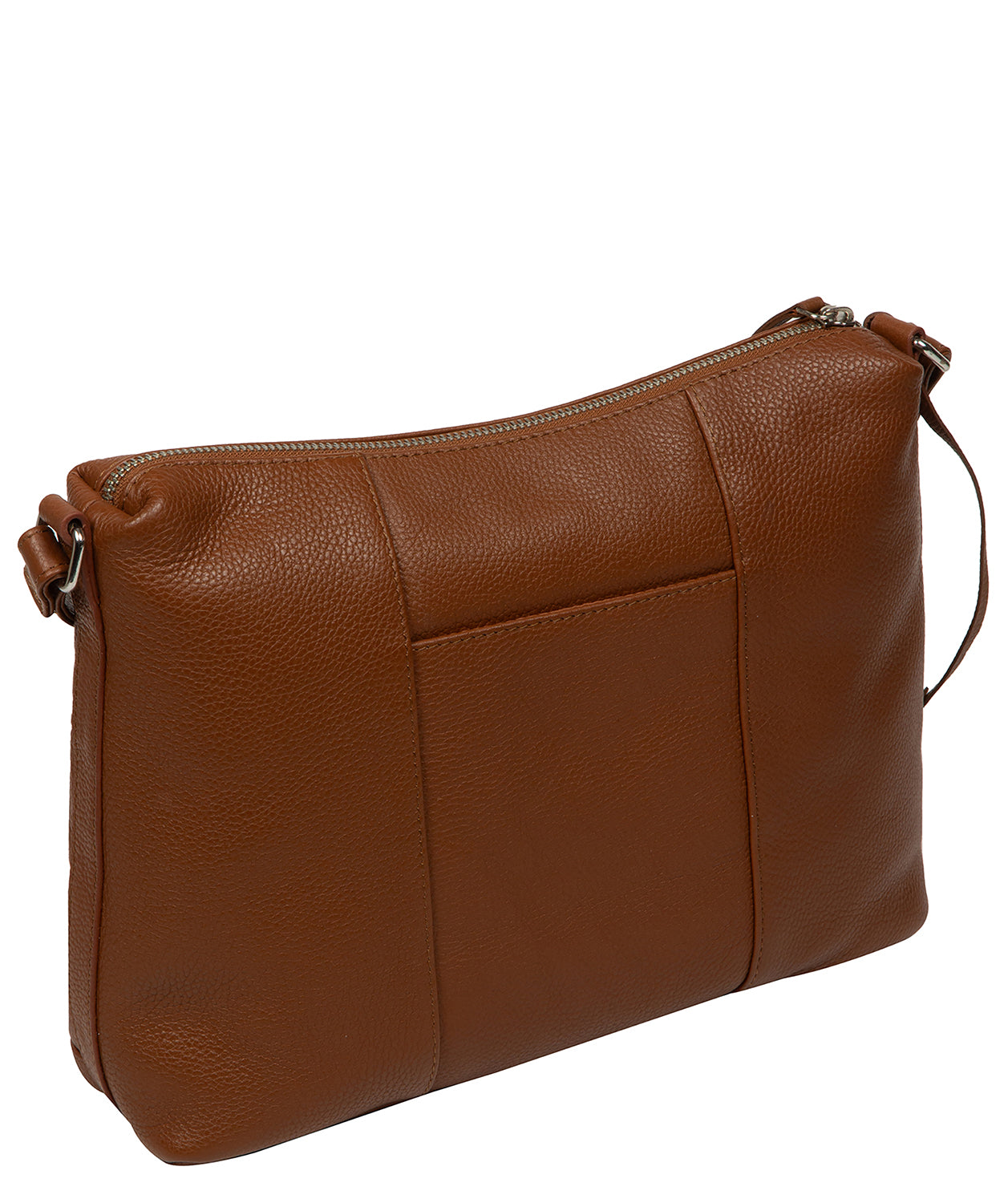 'Sylvie' Rich Tan Leather Shoulder Bag