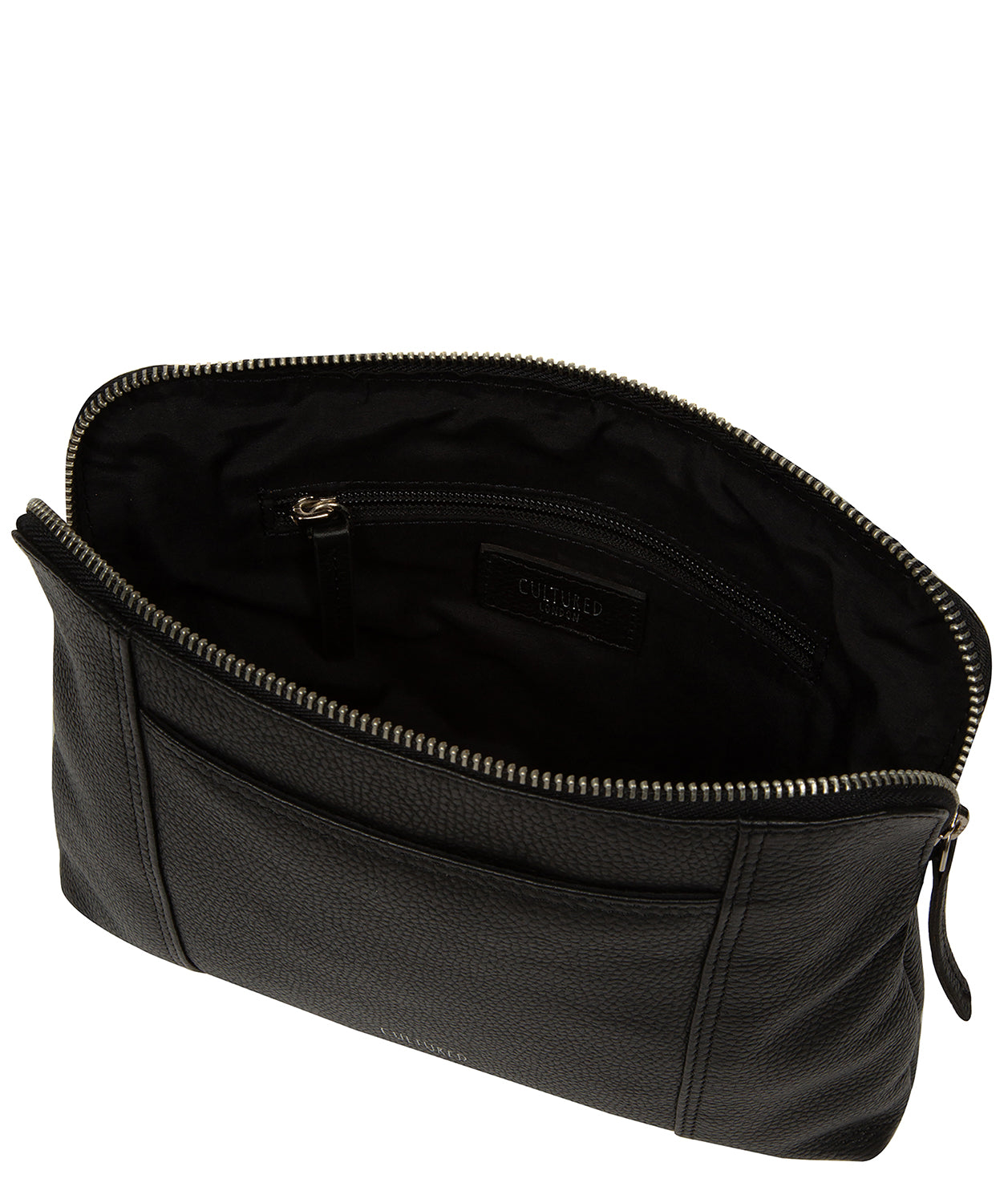 'Celina' Black Leather Cross Body Bag