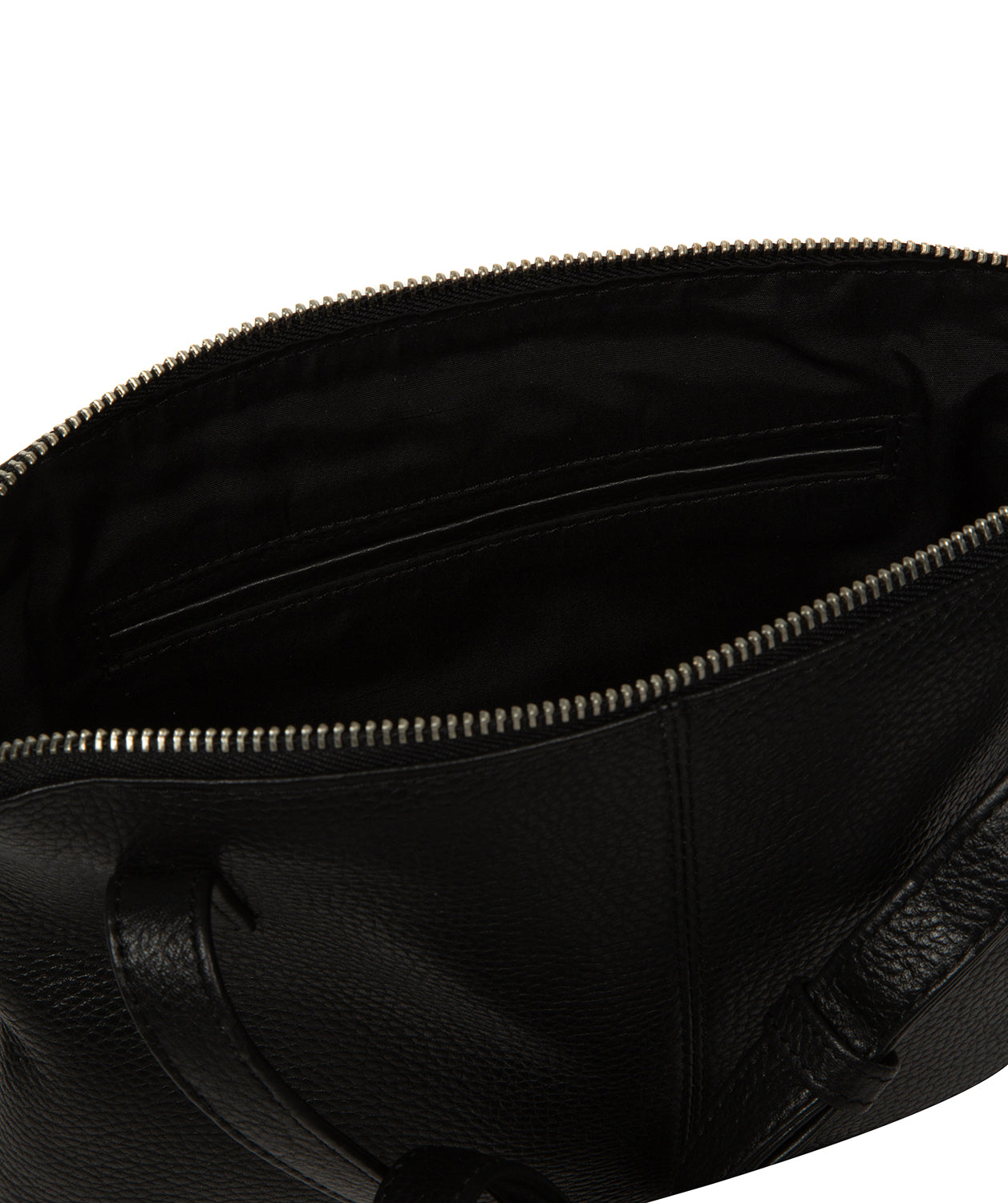 'Celina' Black Leather Cross Body Bag