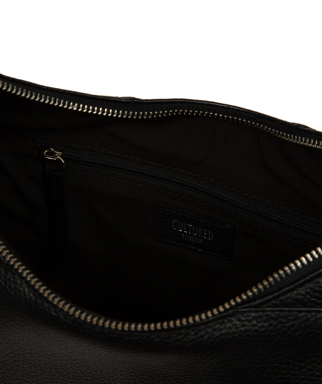 'Kovo' Black Leather Shoulder Bag