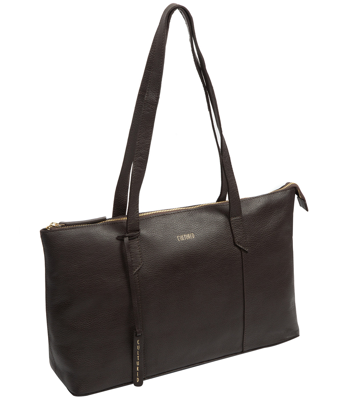 'Marlowe' Espresso Leather Tote Bag