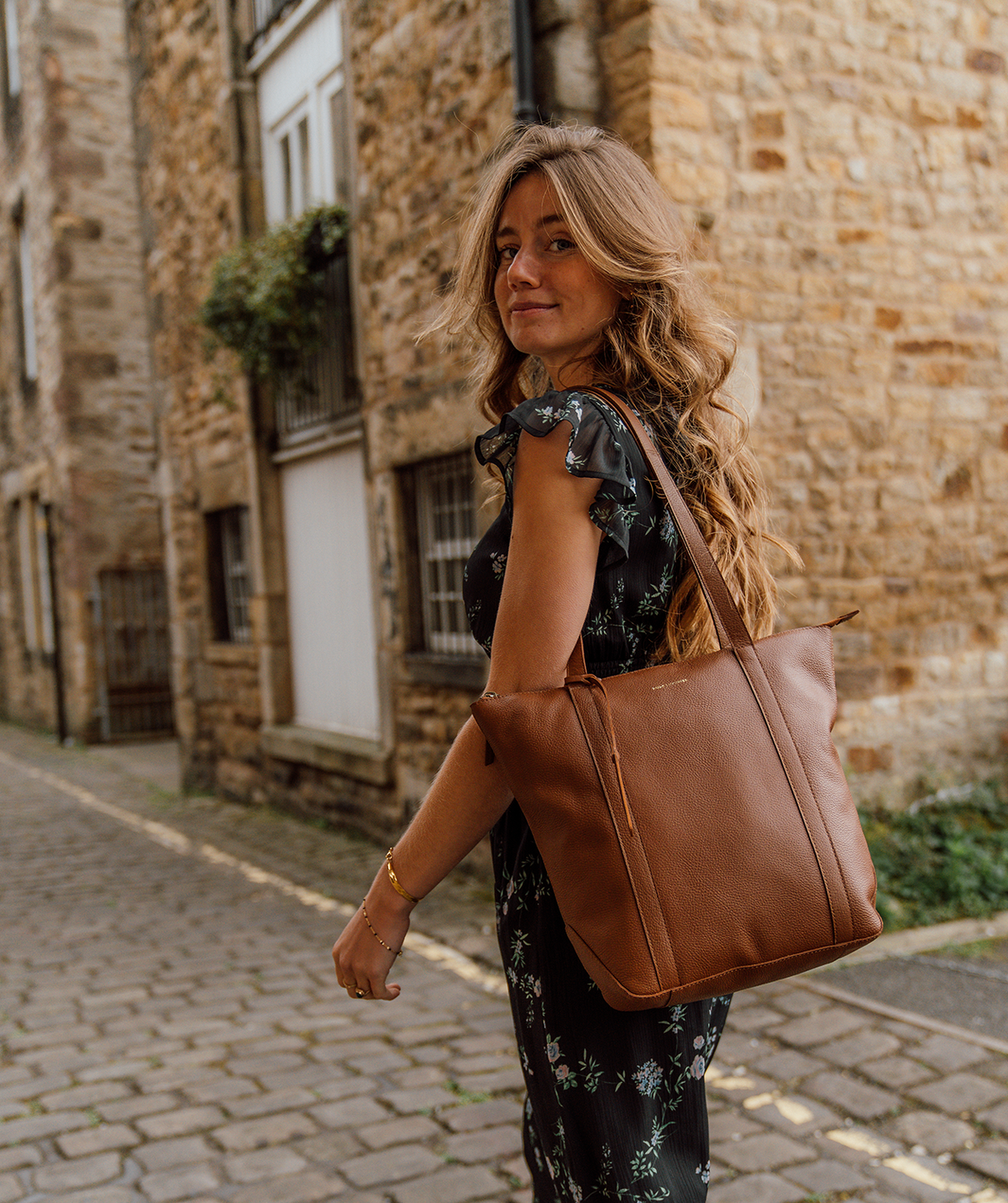 'Banbury' Tan Leather Tote Bag