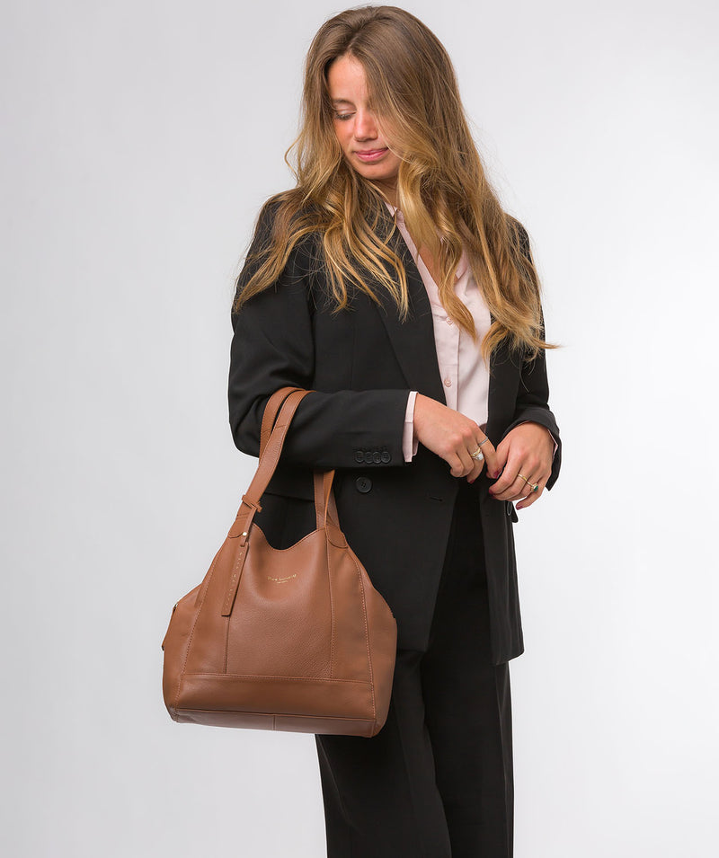 Tan Leather Handbag 'Colette' by Pure Luxuries – Pure Luxuries London