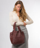 Pure Luxuries Eco Collection Bags: 'Freer' Rich Chestnut Leather Tote Bag