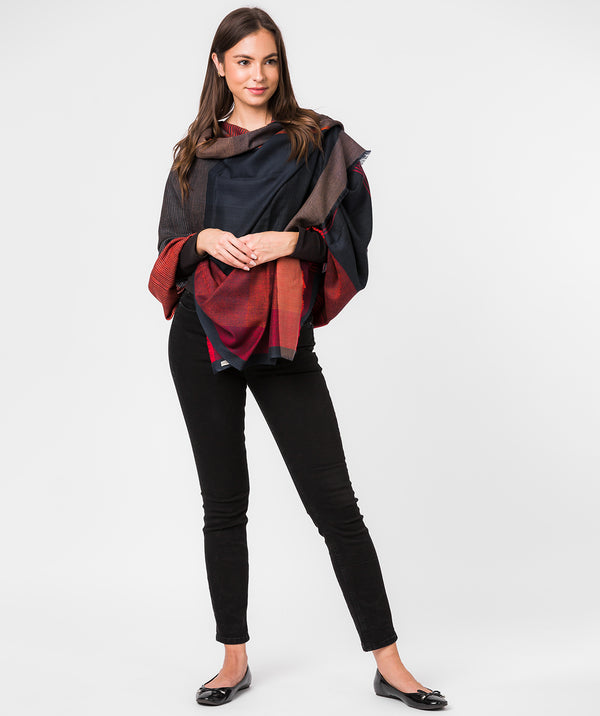 Pure Luxuries All Seasons Collection Accessory: 'Quasar' Cashmere & Merino Wool Shawl Wrap