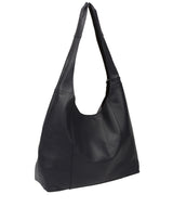 Pure Luxuries Eco Collection Bags: 'Nina' Dark Navy Nappa Leather Shoulder Bag