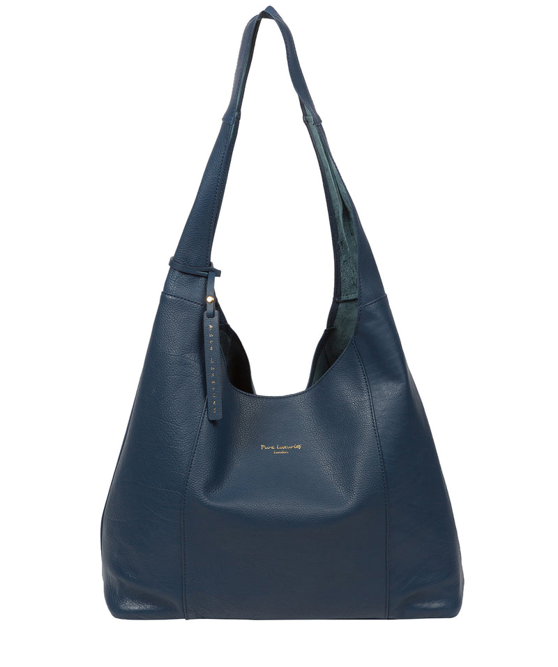 Pure Luxuries Eco Collection Bags: 'Nina' Denim Leather Shoulder Bag
