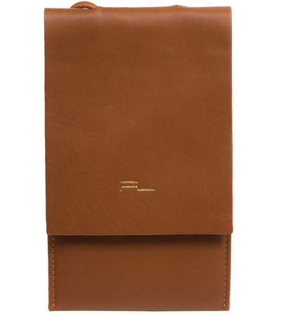 'Rina' Oak Nappa Leather Cross Body Phone Bag