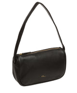 Pure Luxuries Knightsbridge Collection Bags: 'Alicia' Black Leather Grab Bag