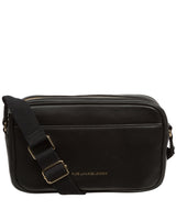 Pure Luxuries Knightsbridge Collection Bags: 'Dion' Black Leather Cross Body Bag
