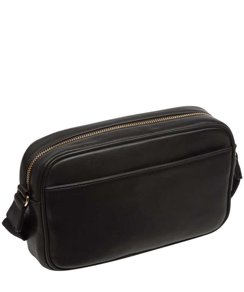Pure Luxuries Knightsbridge Collection Bags: 'Dion' Black Leather Cross Body Bag