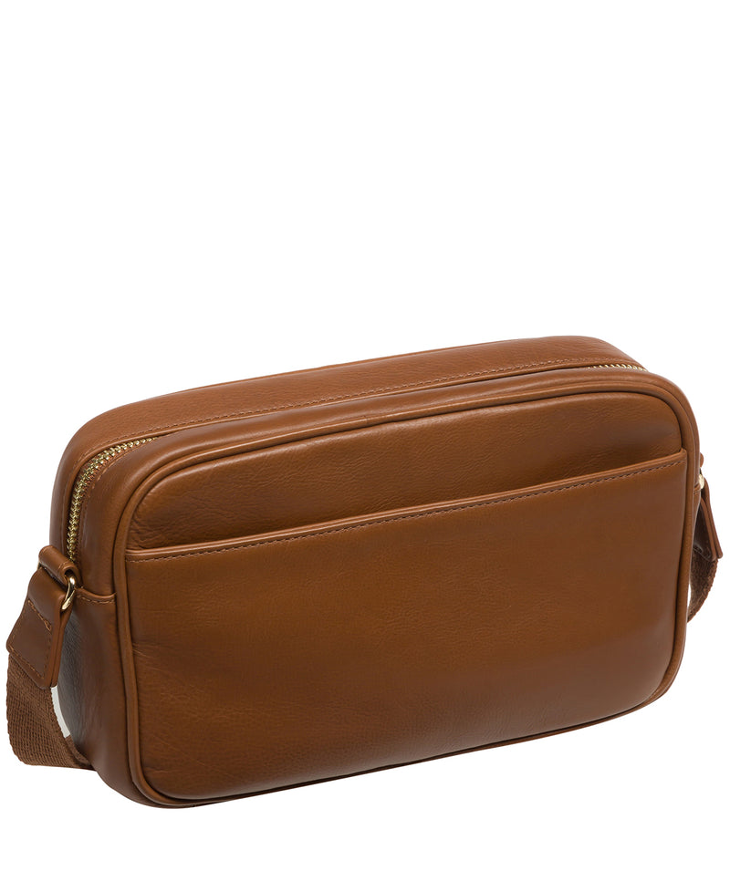 Pure Luxuries Knightsbridge Collection Bags: 'Dion' Chestnut Leather Cross Body Bag
