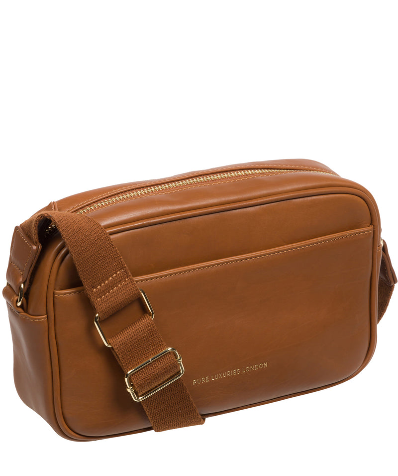 Pure Luxuries Knightsbridge Collection Bags: 'Dion' Oak Leather Cross Body Bag