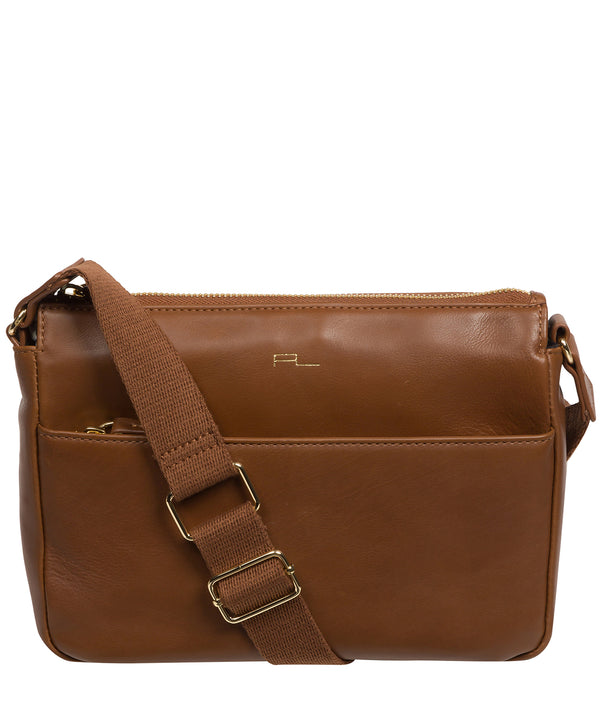 Designed Chestnut  PU Leather Crossbody Bag main image 0