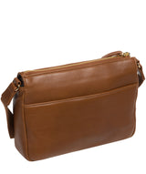 Pure Luxuries Knightsbridge Collection Bags: 'Amber' Chestnut Leather Cross Body Bag