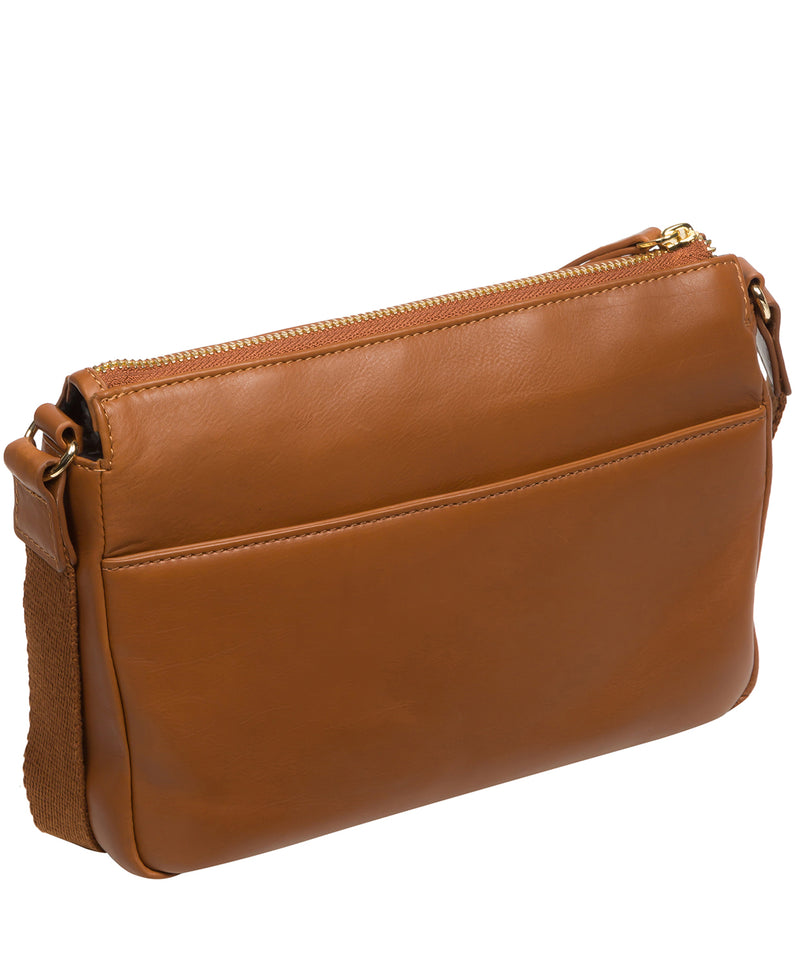 Pure Luxuries Knightsbridge Collection Bags: 'Amber' Oak Leather Cross Body Bag