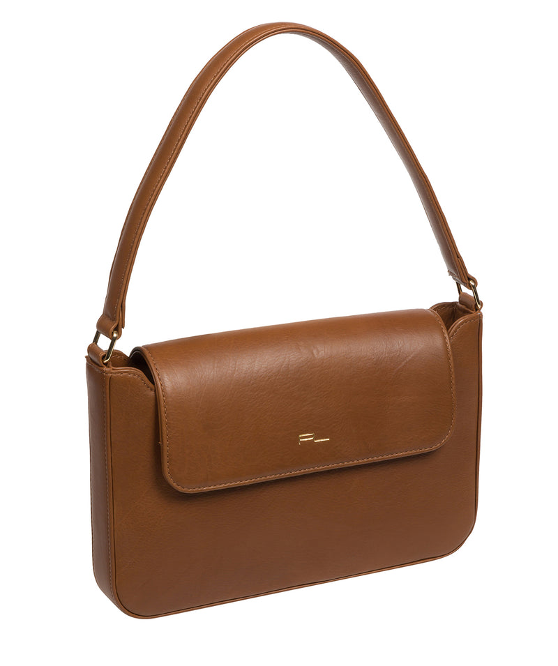 Pure Luxuries Knightsbridge Collection Bags: 'Olivia' Chestnut Leather Grab Bag