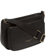 Pure Luxuries Knightsbridge Collection Bags: 'Bree' Black Nappa Leather Cross Body Bag