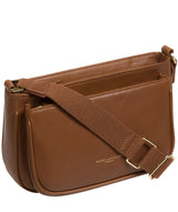 Pure Luxuries Knightsbridge Collection Bags: 'Bree' Chestnut Nappa Leather Cross Body Bag