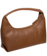 Pure Luxuries Knightsbridge Collection Bags: 'Reese' Chestnut Leather Grab Bag