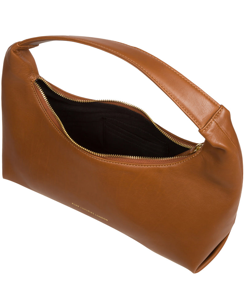 Pure Luxuries Knightsbridge Collection Bags: 'Reese' Oak Leather Grab Bag