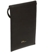 Pure Luxuries Knightsbridge Collection Bags: 'Lana' Black Leather Cross Body Phone Bag