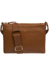 Pure Luxuries Knightsbridge Collection Bags: 'Nessa' Chestnut Leather Cross Body Bag